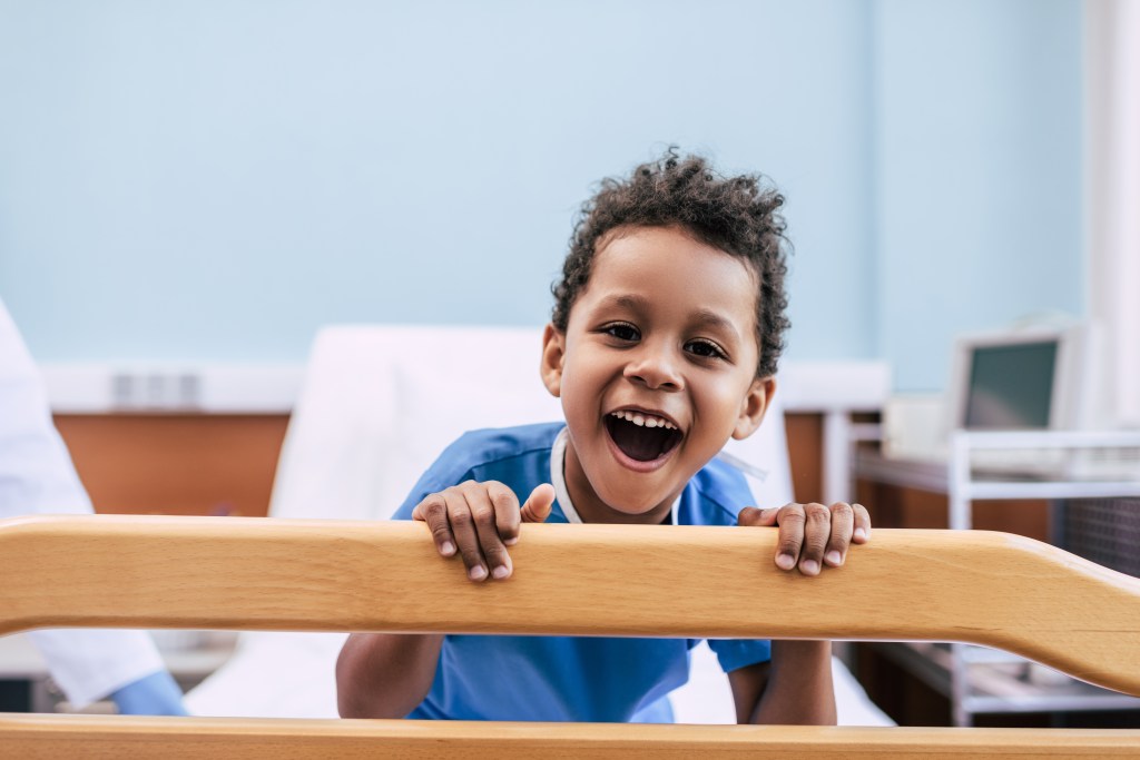 a toddler patient in a private practice setting